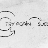 if you try and fail, try again until success