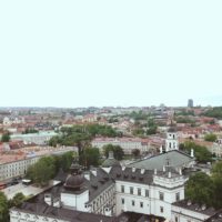 aerial town view